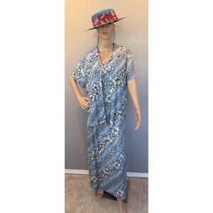 Teddi Maxi Dress Sz Large Sleeveless Floral Sheath W/Beaded Short Sleeve Jacket